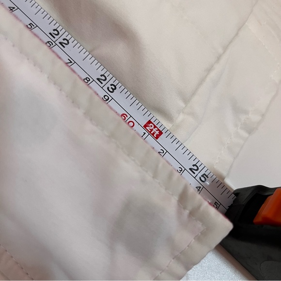 Vintage 80 90 Woolrich Oversized White Magenta Parka jacket with Hood Retro - Picture 11 of 16